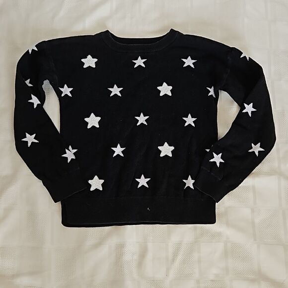 Gap Girl's Bundle Of Sweater & Jean Shorts With Raw Hem Size 8 Black/ Blue - Picture 6 of 16